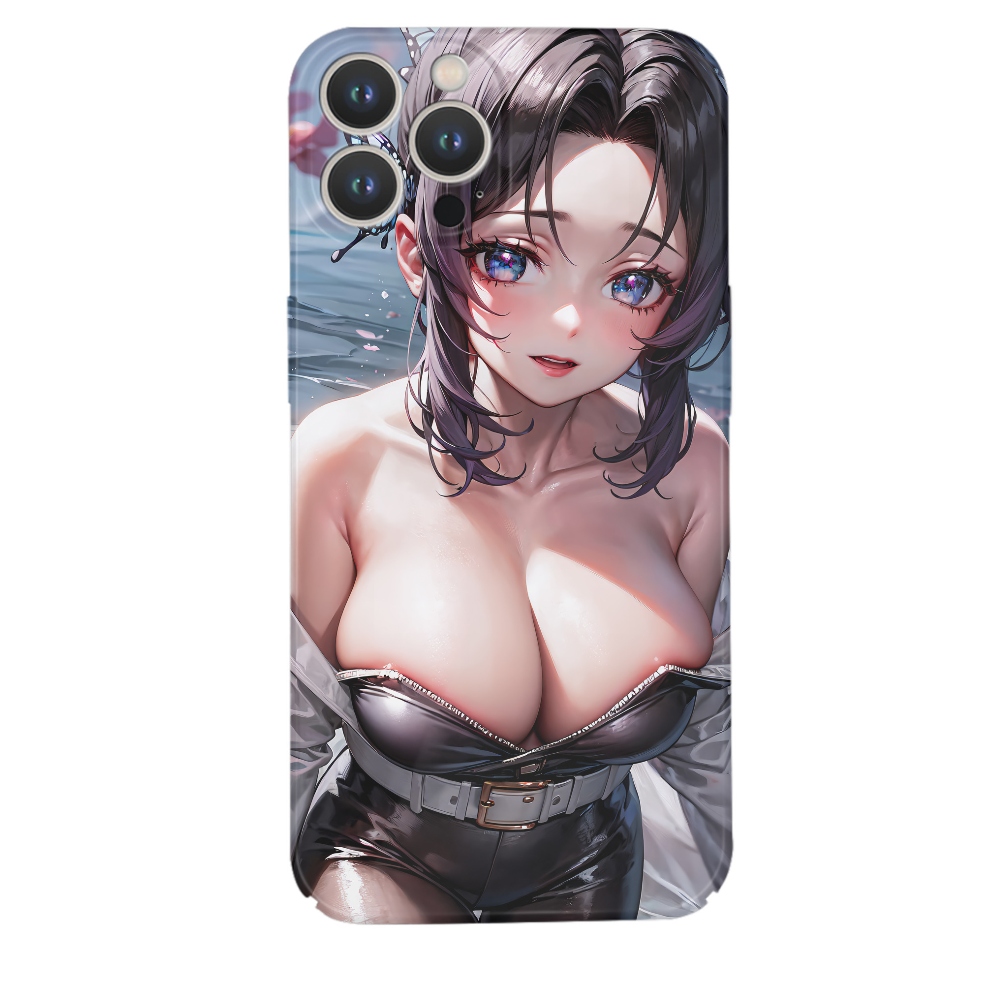 （画像用） 鬼滅の刃（きめつのやいば）蟲柱-胡蝶 しのぶ／こちょう しのぶ Kochou Shinobu 【iPhone 14シリーズ対応】ハードケース